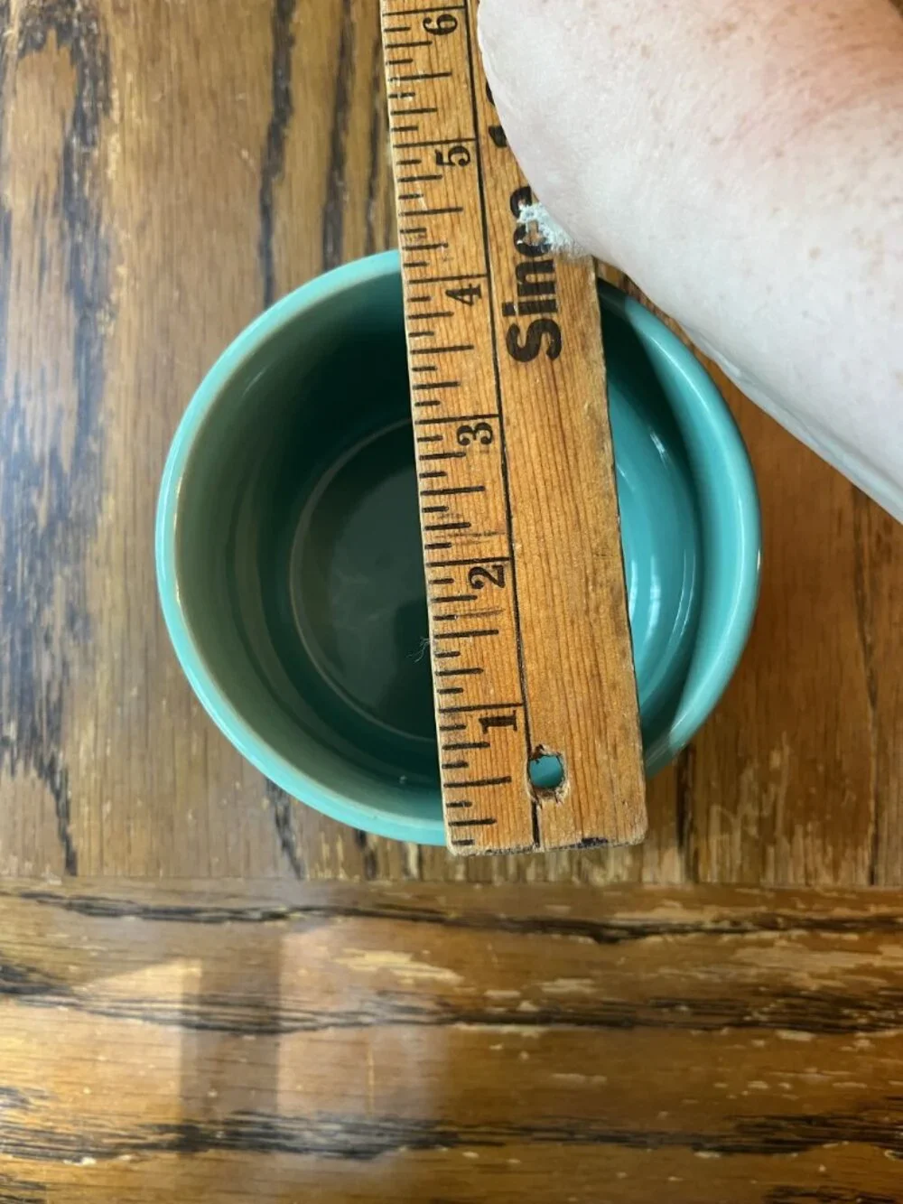 American Atelier Ceramic Salt Crock Green One Pint